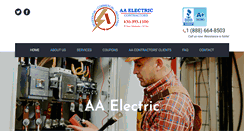 Desktop Screenshot of aaelectric.com